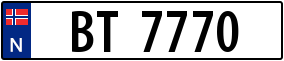 Trailer License Plate